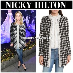 Alice + Olivia Andreas Houndstooth Jacket M